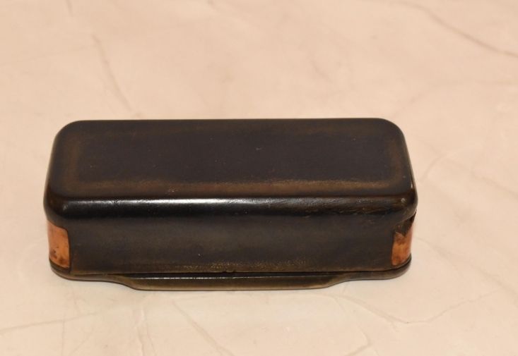 Georgian Horn Snuff Box Parquetry Lid, George III, 1806 photo Home Decor