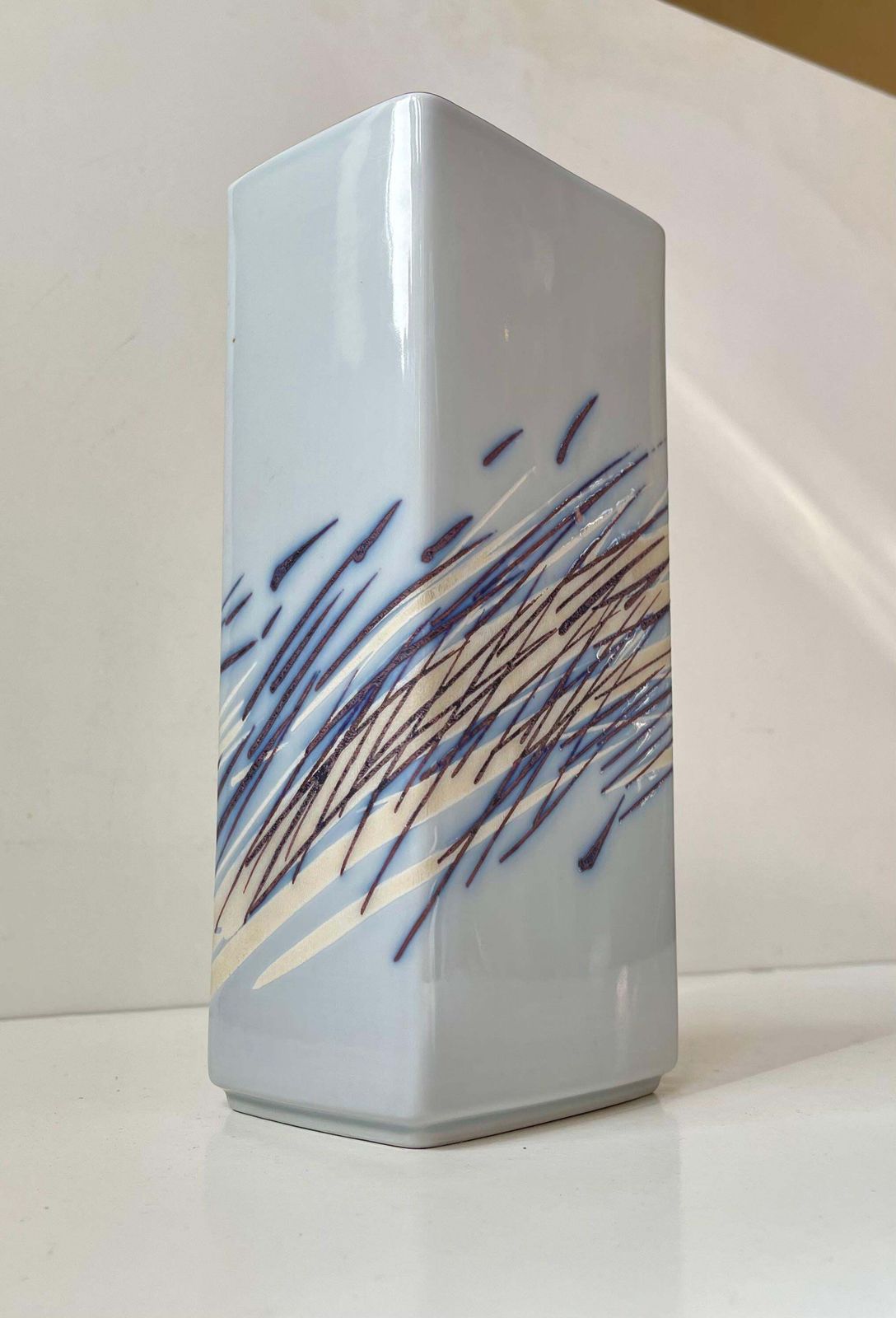 Royal Copenhagen Abstract Porcelain Vase W. Rush Grass By Ivan Weiss photo Home Decor