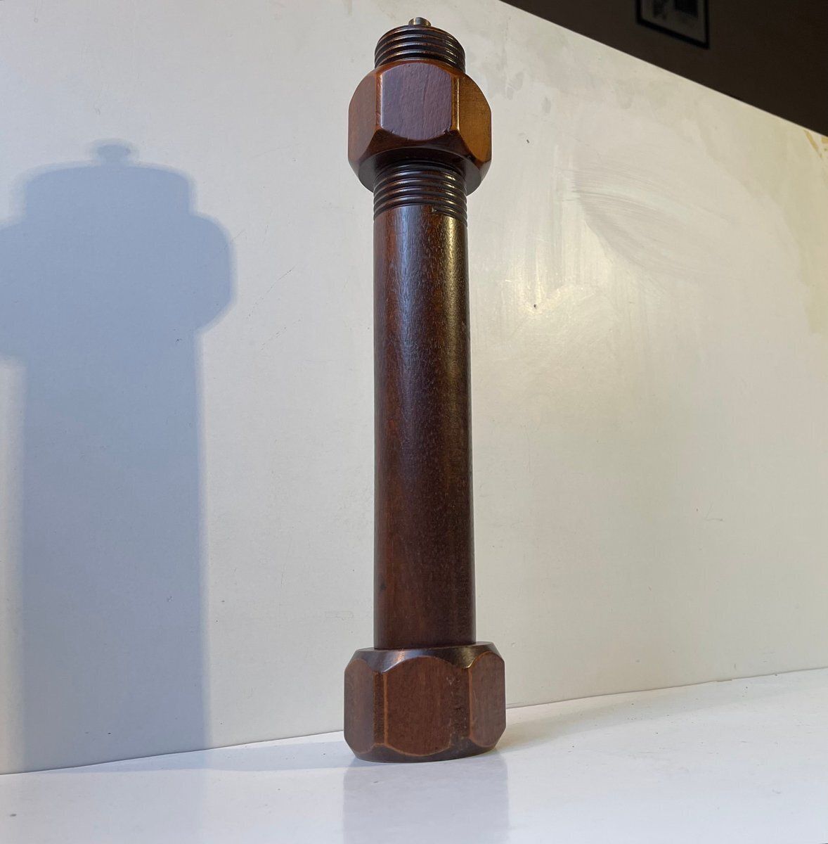 Large Mid Century Industrial Nut And Bolt Pepper And Salt Mill, 1970s, Set Of 2 photo furniture
