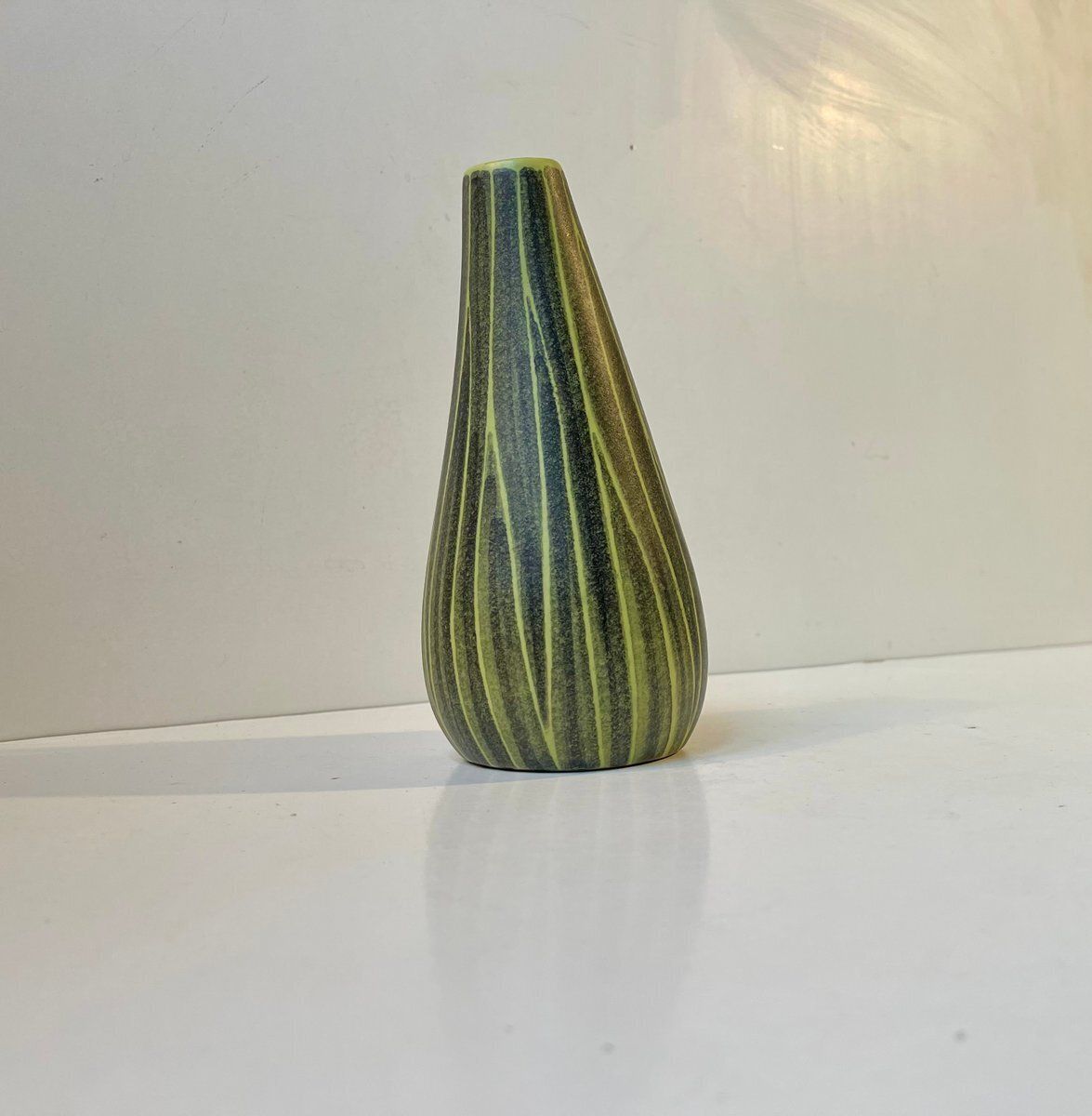 Modern Danish Ceramic Pumpkin Vase With Bamboo Handle From Elisabeth Loholt, 1950s photo furniture