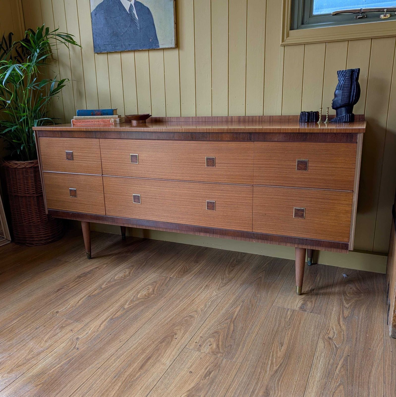 Long And Low Mid Century Chest Of Drawers