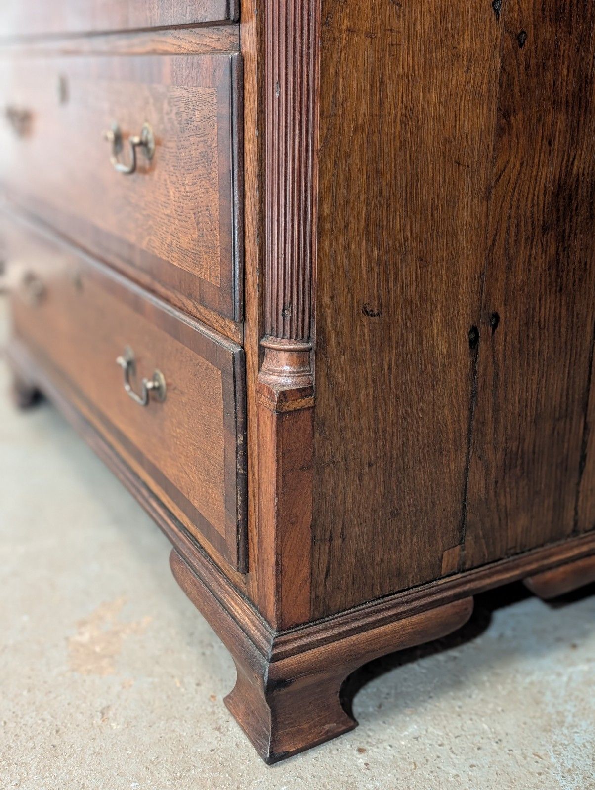 photo buy Antique Oak Chest Of Drawers (Delivery Available) 18thc Lancashire
