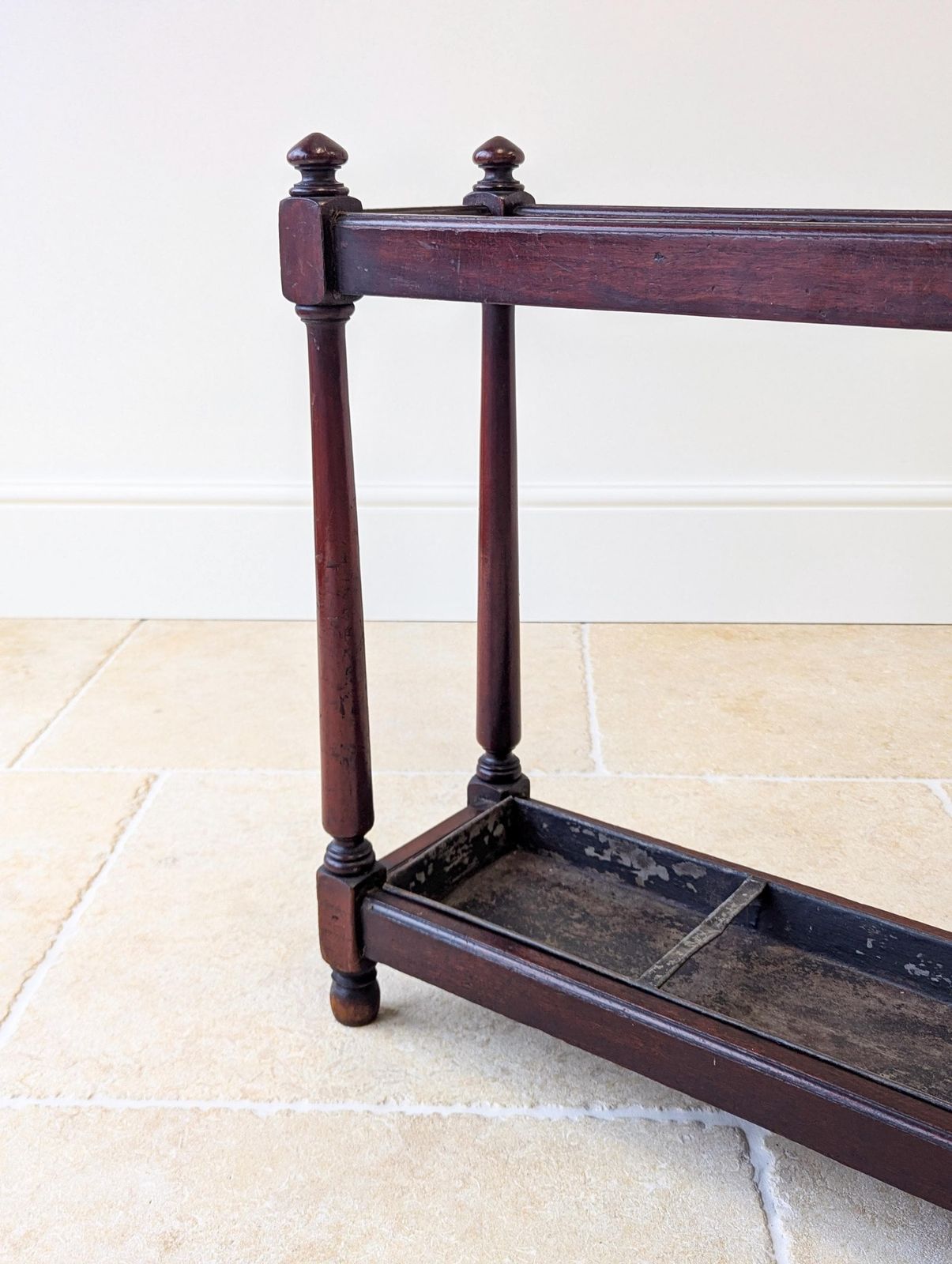 photo vintage Antique Victorian Mahogany Country House Stick Stand C.1890