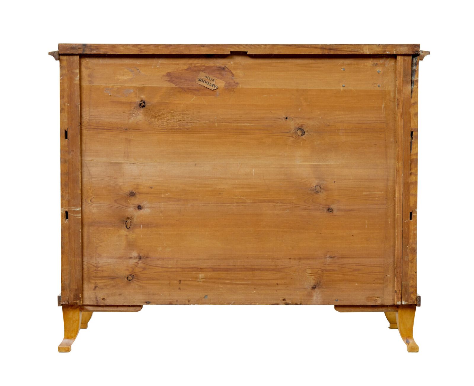 19th Century Swedish Birch 3 Drawer Chest. photo for sale