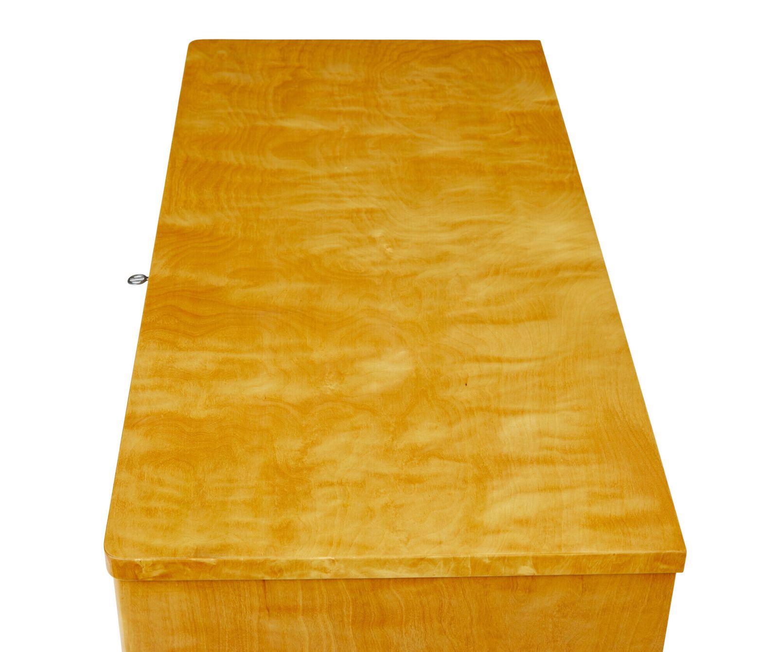 Swedish Mid Century Inlaid Birch Chest Of Drawers. photo Furniture