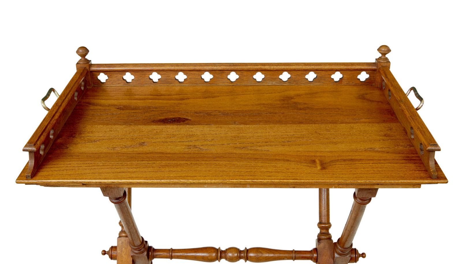 19th Century Carved Oak Butlers Tray On Stand. photo buy