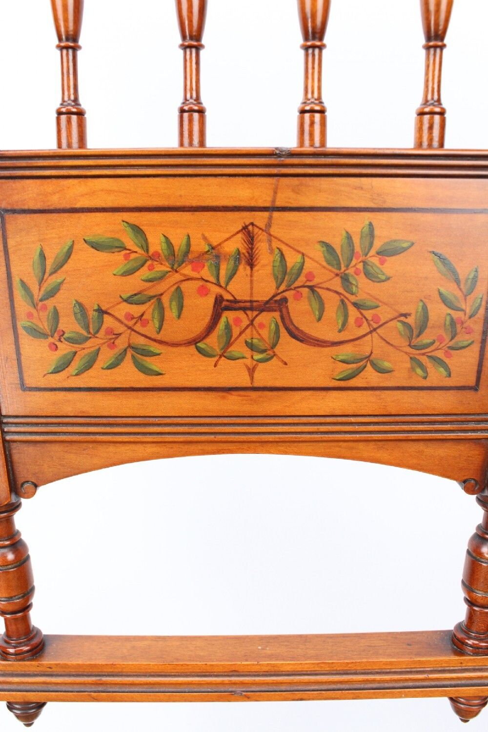 photo for sale Edwardian Arts & Crafts Walnut & Gilt Side Chair