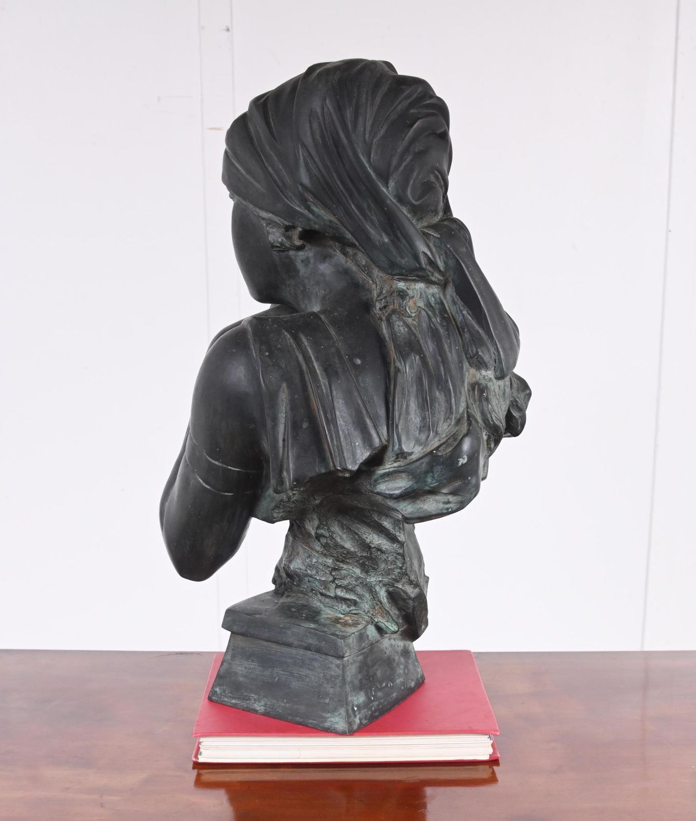 Art Nouveau Bronze Bust Rebecca Au Puits Villanis Statue Casting photo buy