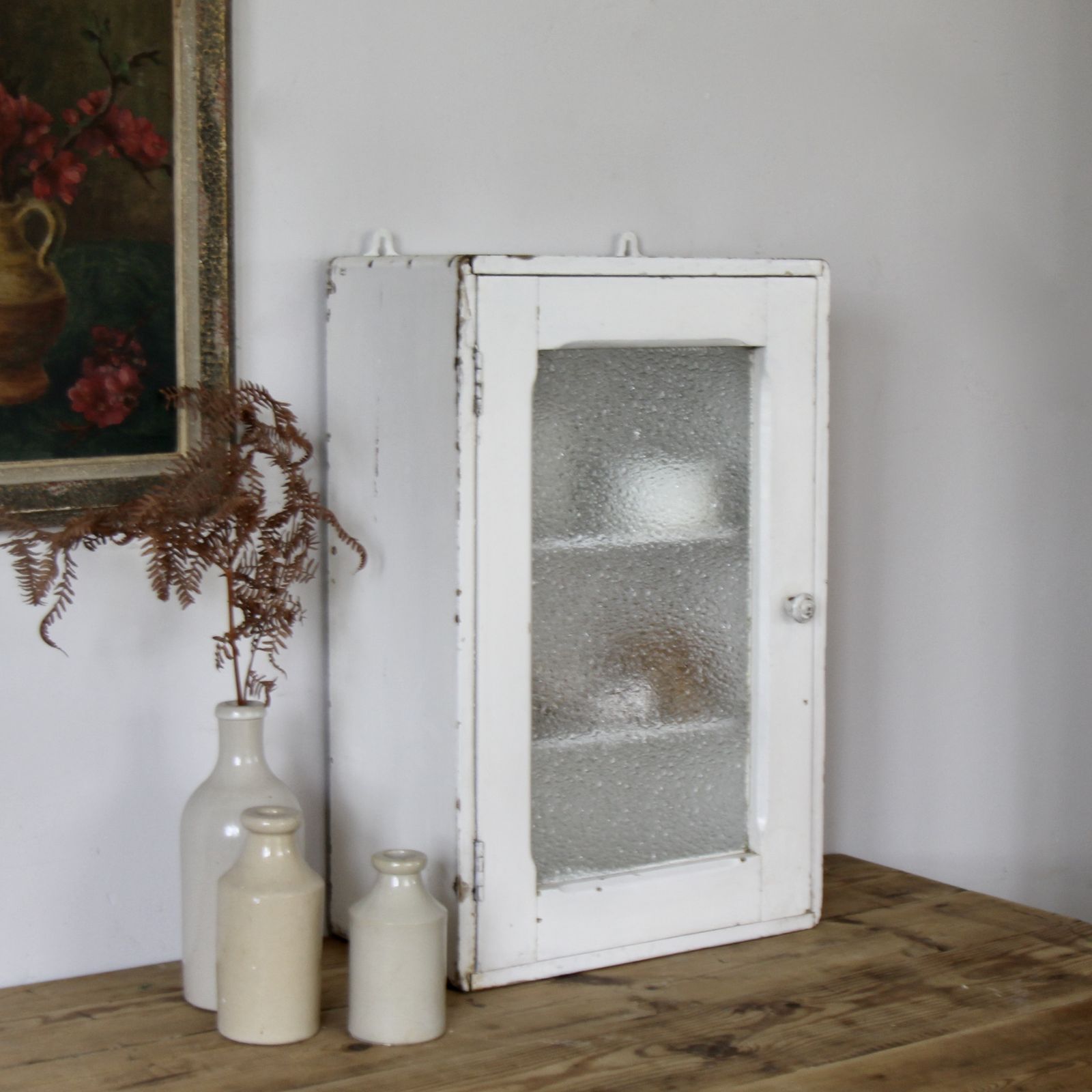 Antique French Glass Bathroom Cabinet photo furniture