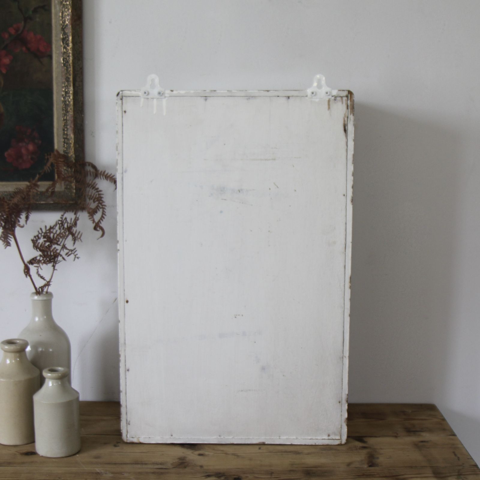 159.0 Antique French Glass Bathroom Cabinet photo
