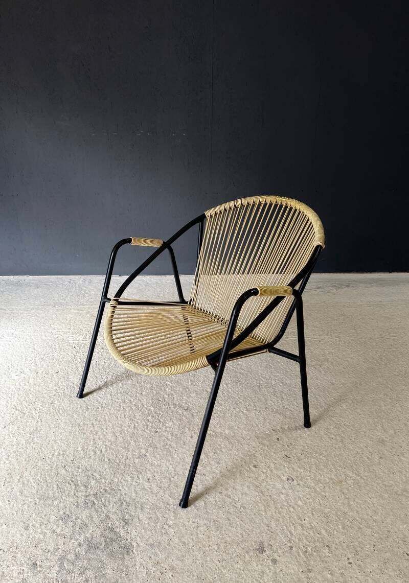 Midcentury Design Spaghetti Armchair By Torck, Belgium 1950's photo furniture