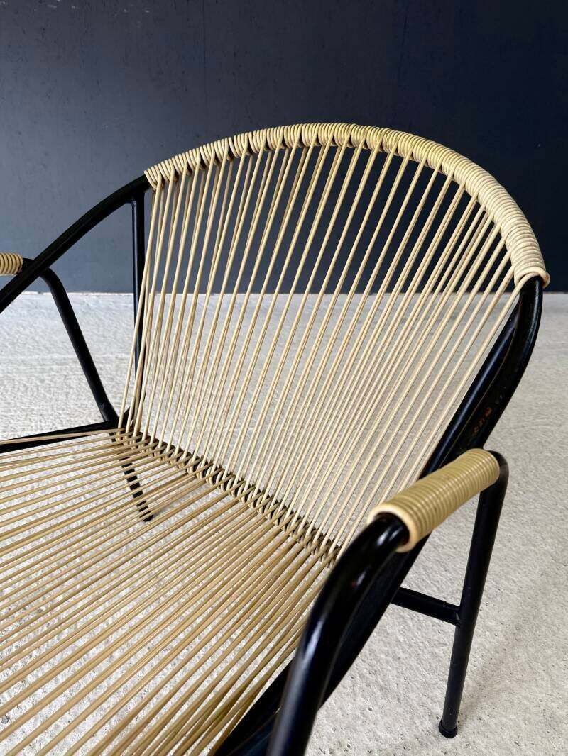 photo furniture Mid Century Design Spaghetti Fauteuil Van Torck, België, Ca. Jaren 1950