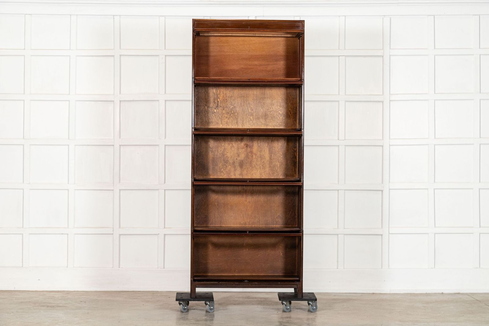 Large Gunn Mahogany Glazed Sectional Bookcase photo Furniture