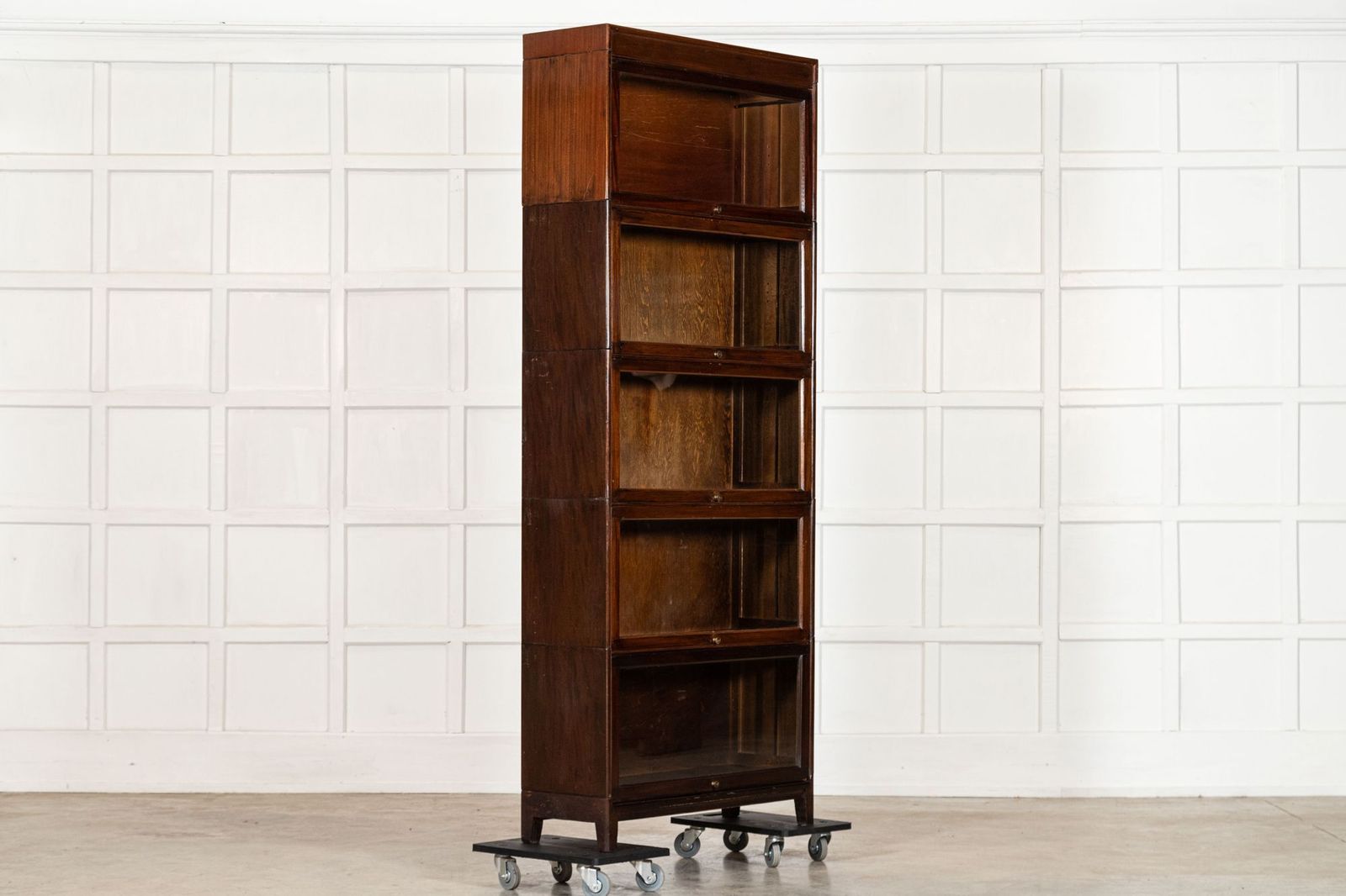 Large Gunn Mahogany Glazed Sectional Bookcase photo 3853.0