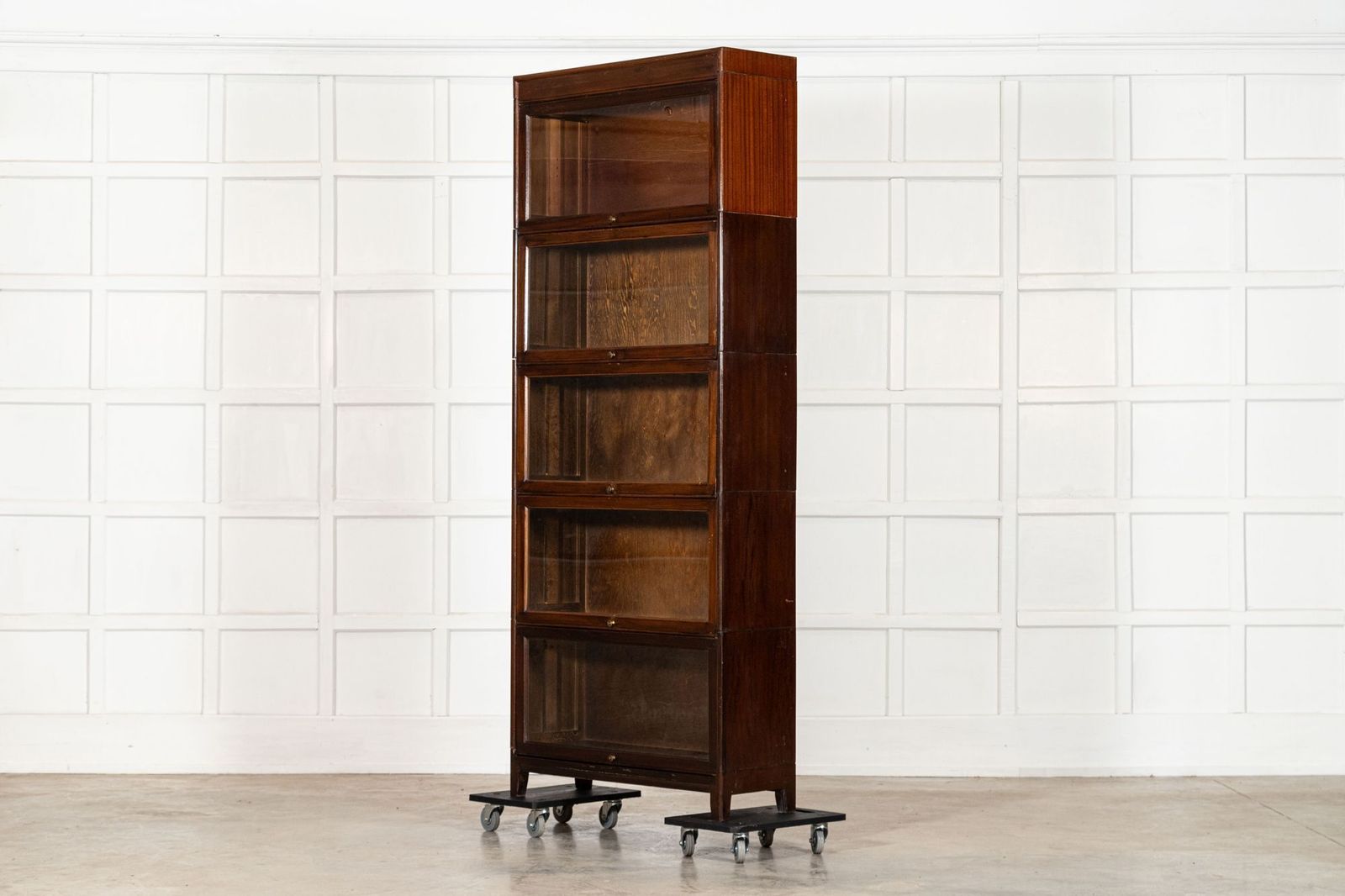 Large Gunn Mahogany Glazed Sectional Bookcase photo buy