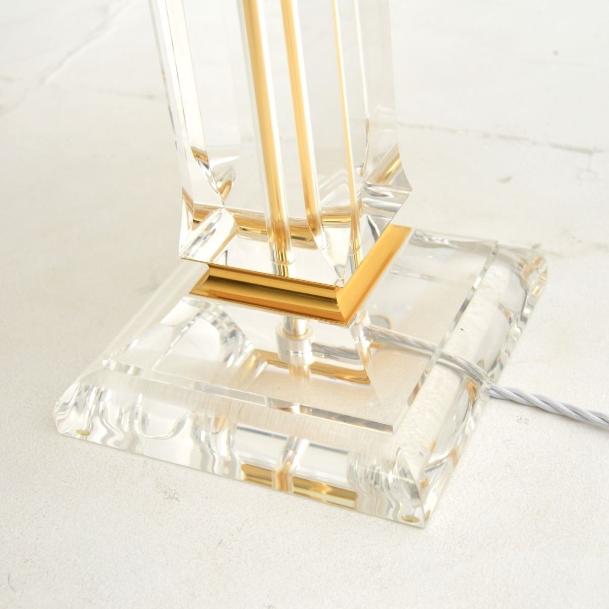 Pair Of Vintage Italian Lucite Table Lamps photo buy