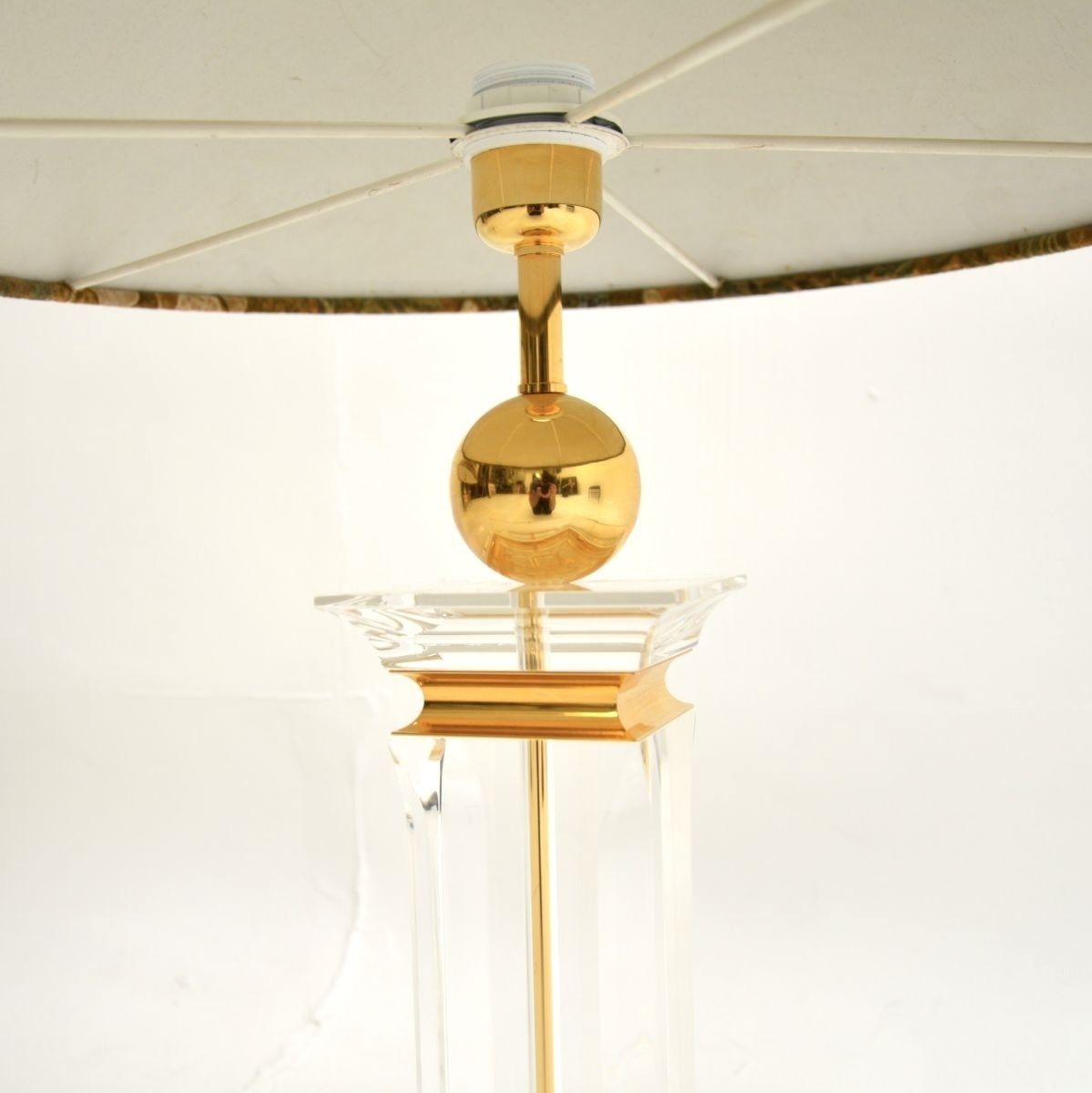 Pair Of Vintage Italian Lucite Table Lamps photo vintage