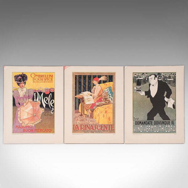 photo furniture Vintage Folio Of 24 Posters, Italian, Prints, Advertising, Art Exhibition Set
