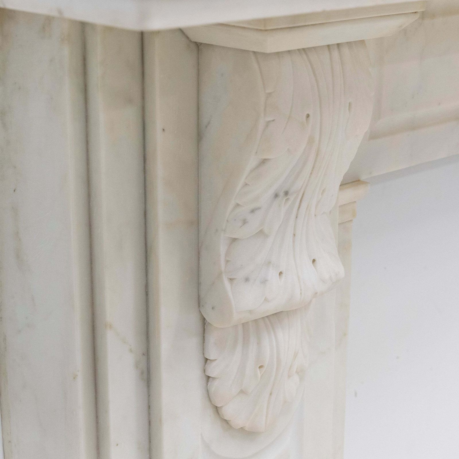 Antique Victorian Statuary Marble Carved Corbel Chimneypiece photo 6500.0