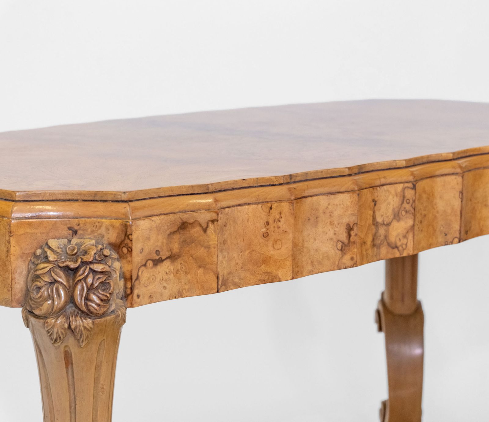 Furniture Art Deco Burr Walnut Coffee Table By Harry & Lou Epstein 1930s photo