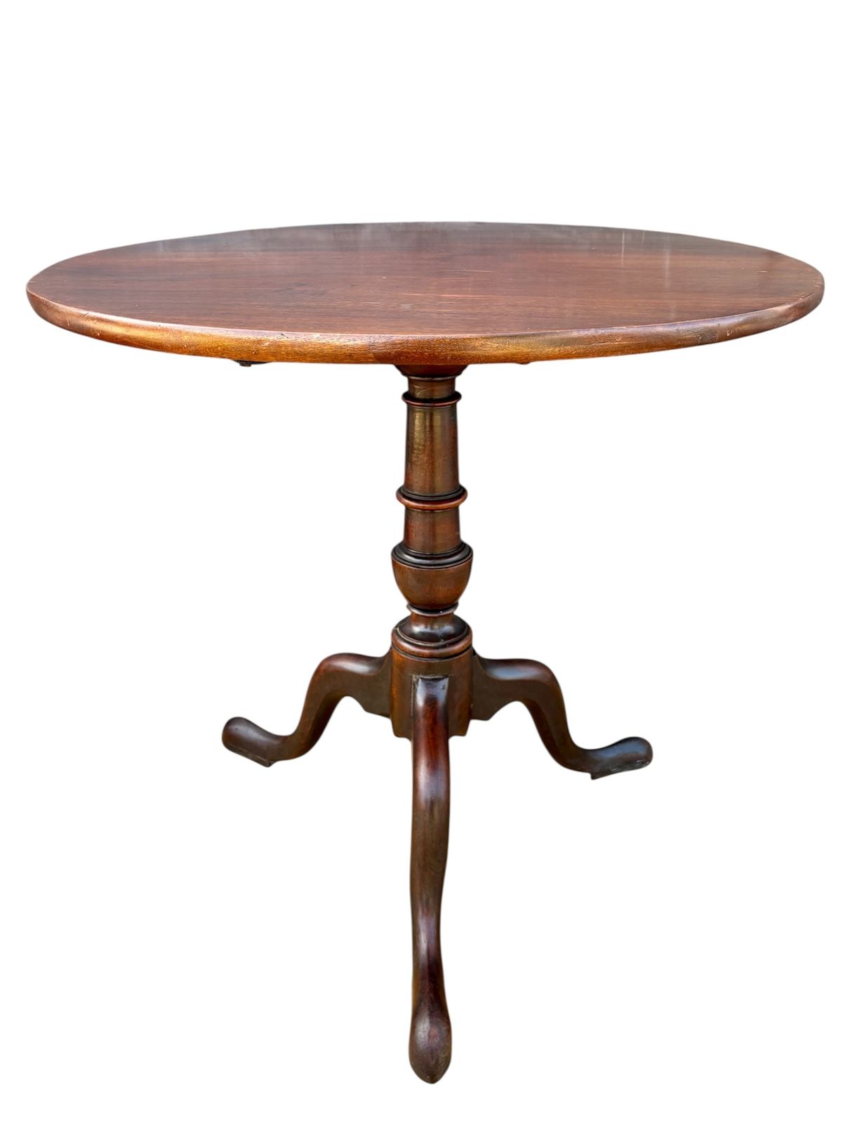 English Georgian Style Tripod Wine Table, Early 20th Century
