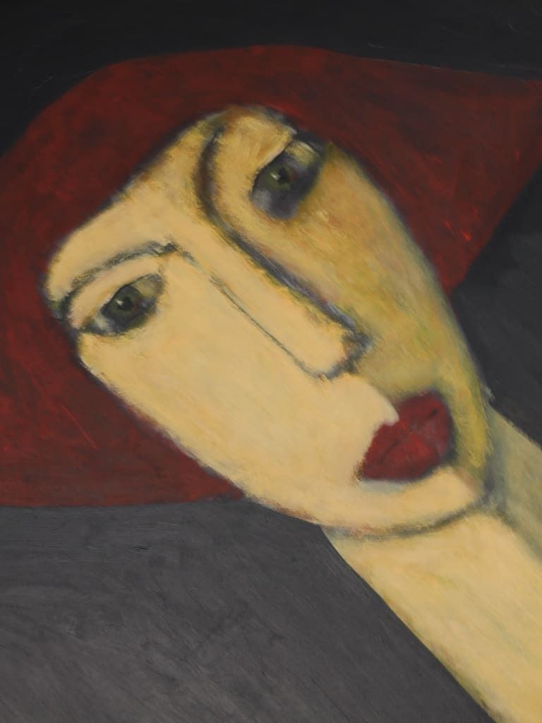 photo vinterior Art | Chloe — Masterful Modernist Portrait By Harry Charles Tim (Framed & Signed)
