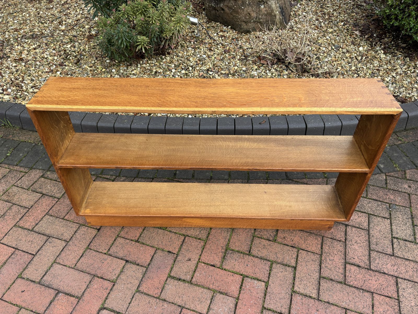 Cotswold School Oak Bookcase, 1930s photo furniture