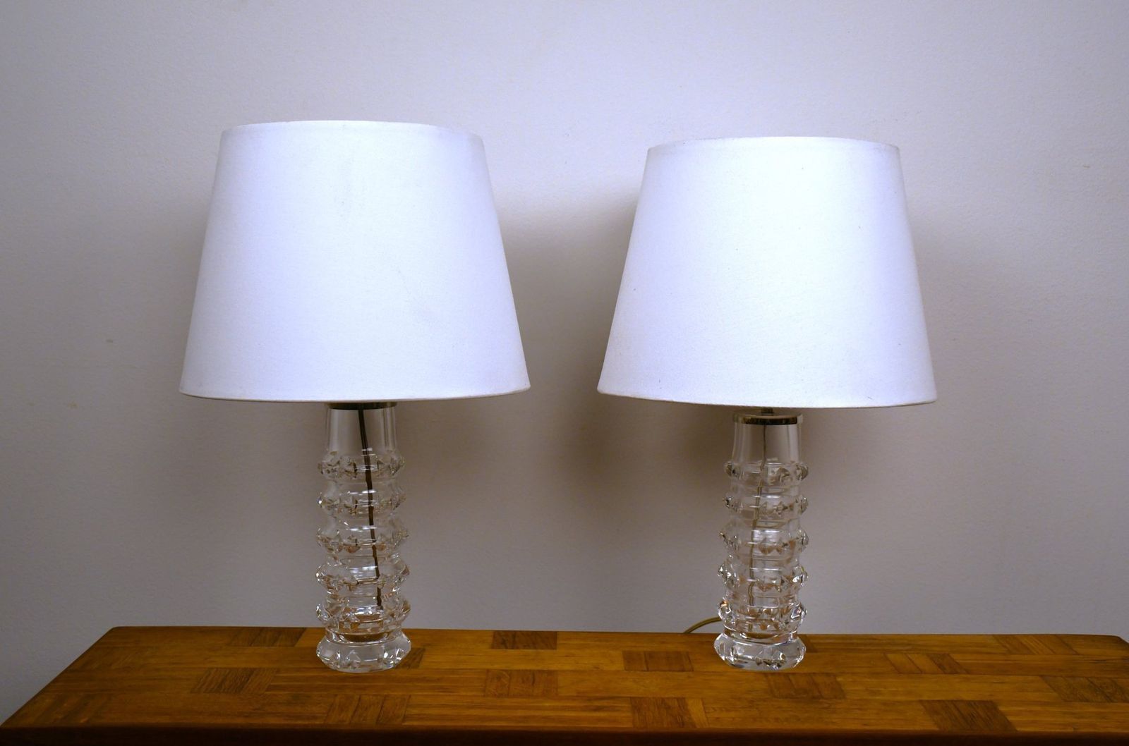 Swedish Art Glass Table Lamps By Carl Fagerlund For Orrefors, 1950s, Set Of 2 photo buy