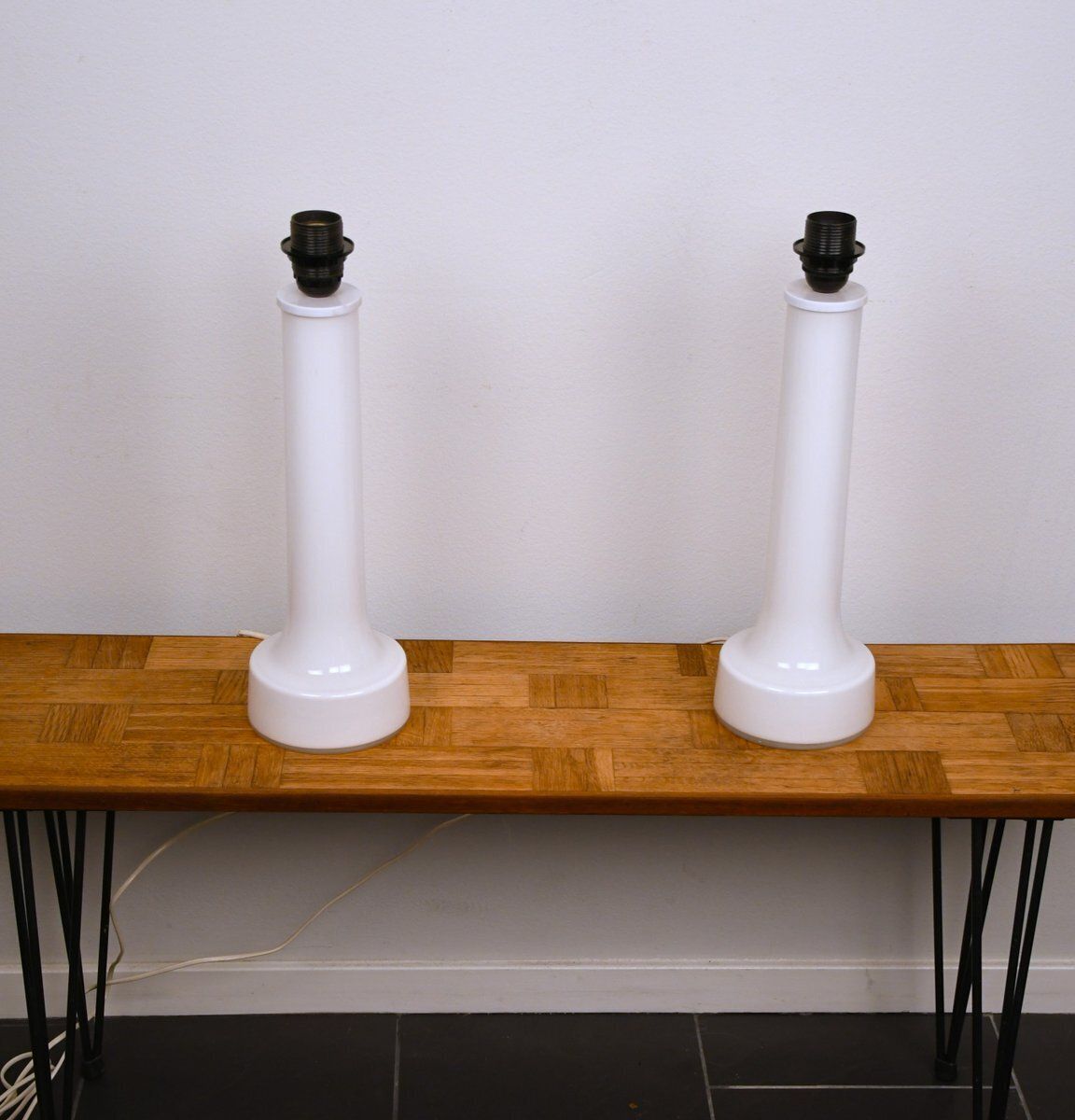 Large Swedish Art Glass Table Lamps From Bergboms, 1960s, Set Of 2 photo buy