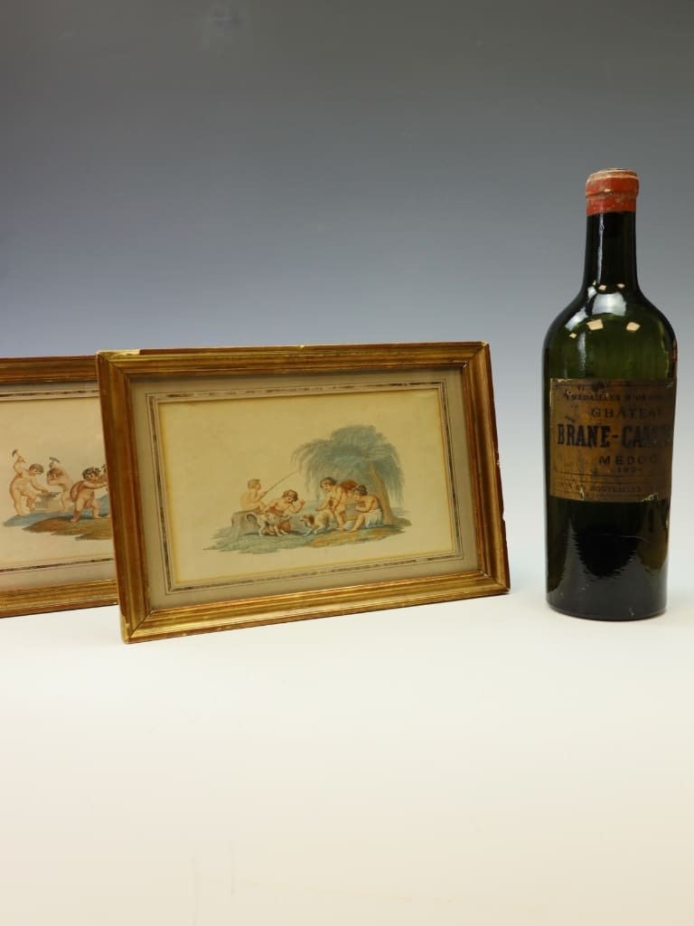 A Rare Set Of Four Regency Putti Stipple Engravings photo for sale