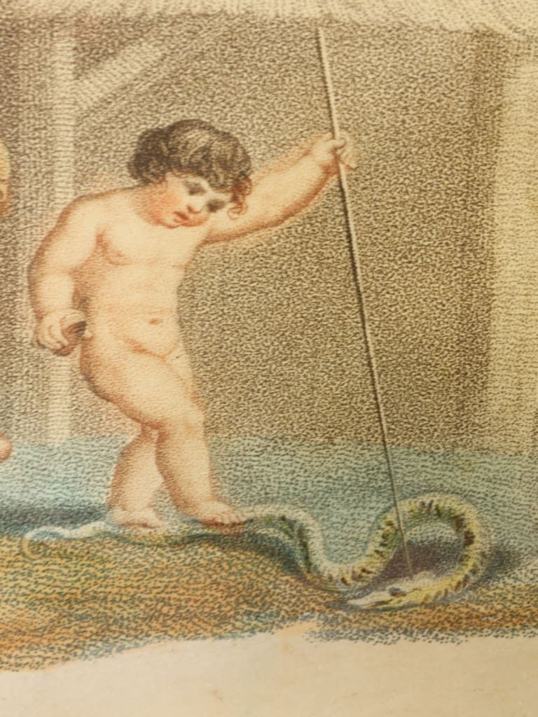 photo buy A Rare Set Of Four Regency Putti Stipple Engravings