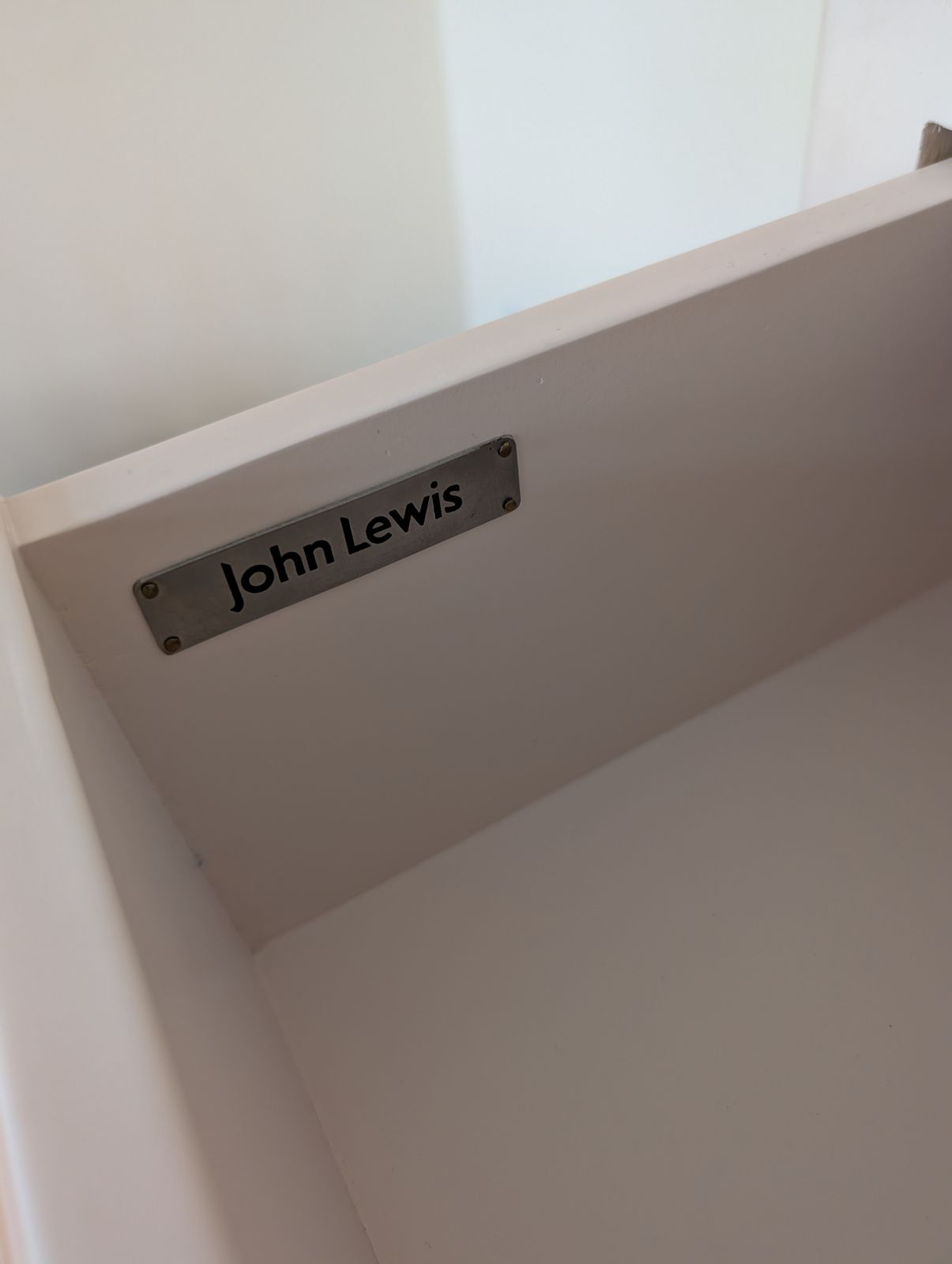 John Lewis French Style 5 Drawer Chest – Cream photo furniture