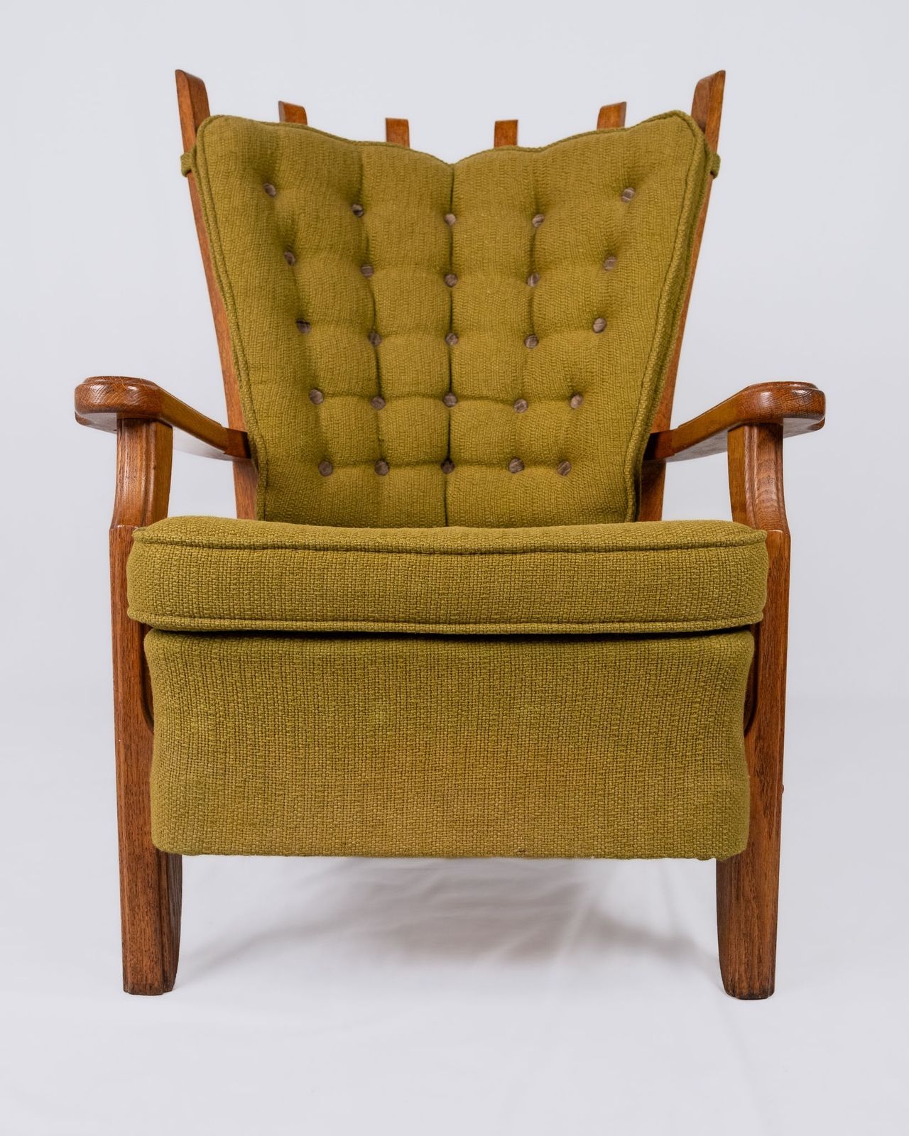 Repos Armchair By Guillerme Et Chambron For Votre Maison, France, 1950s photo furniture