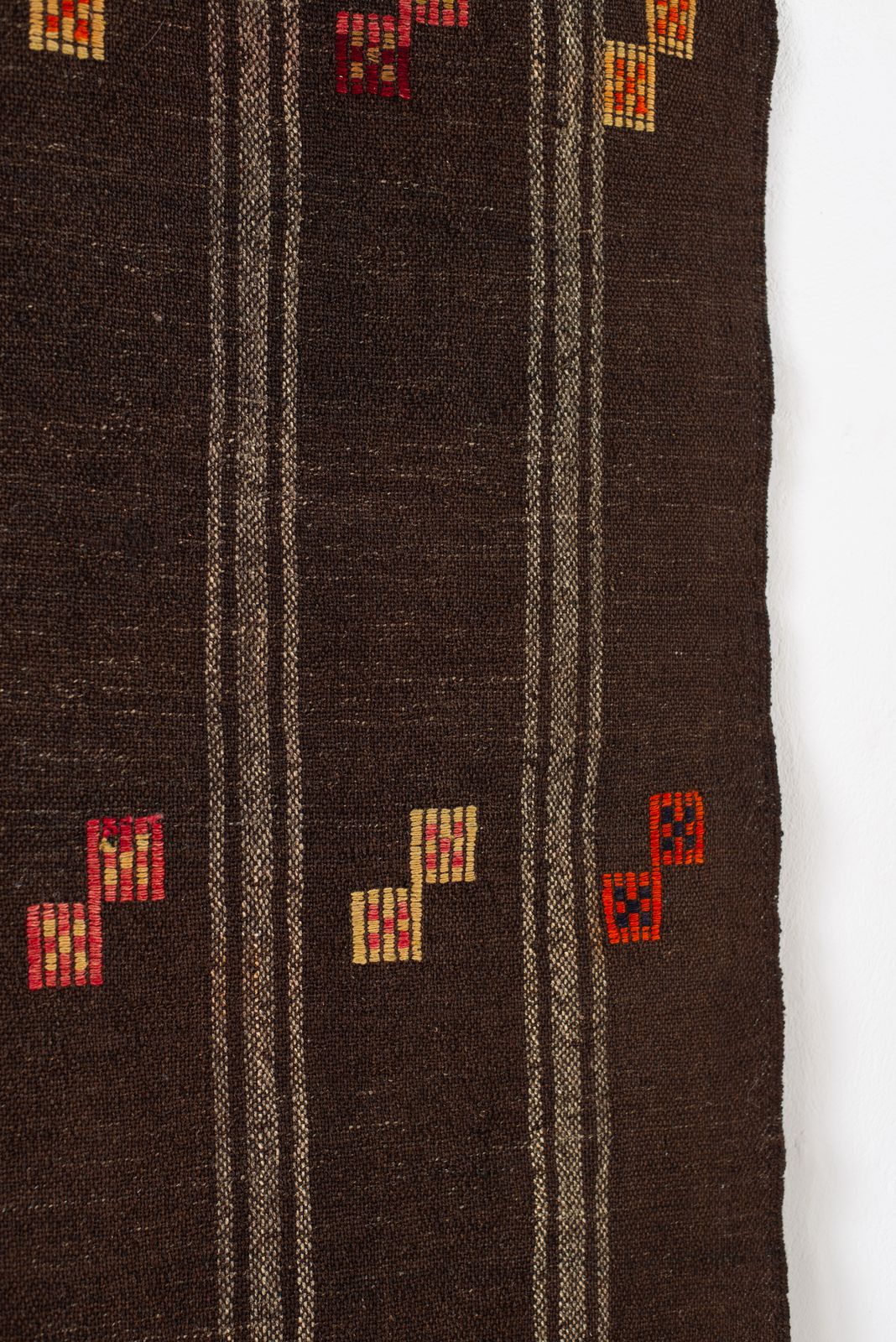 Vintage Flat Weave Turkish Wool And Goat Hair Kilim C1960 photo 900.0