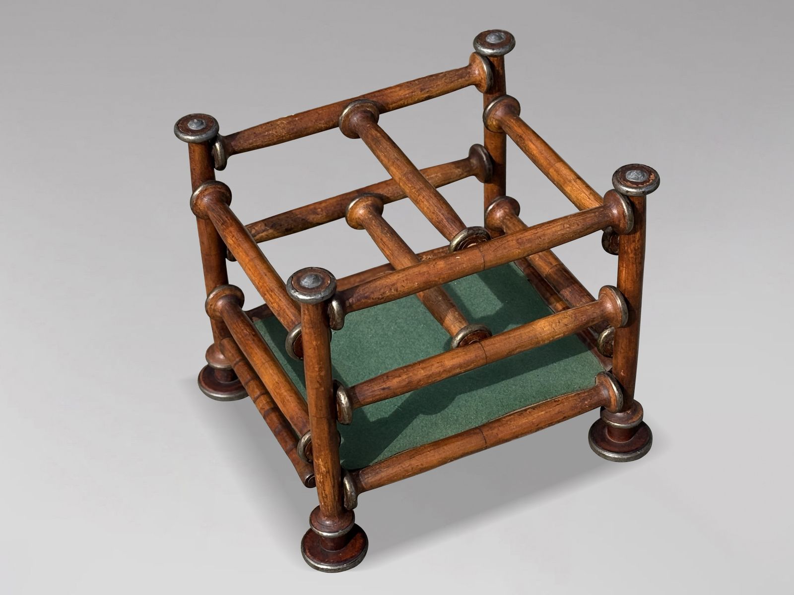Late 19th Century Walnut Magazine Rack photo for sale