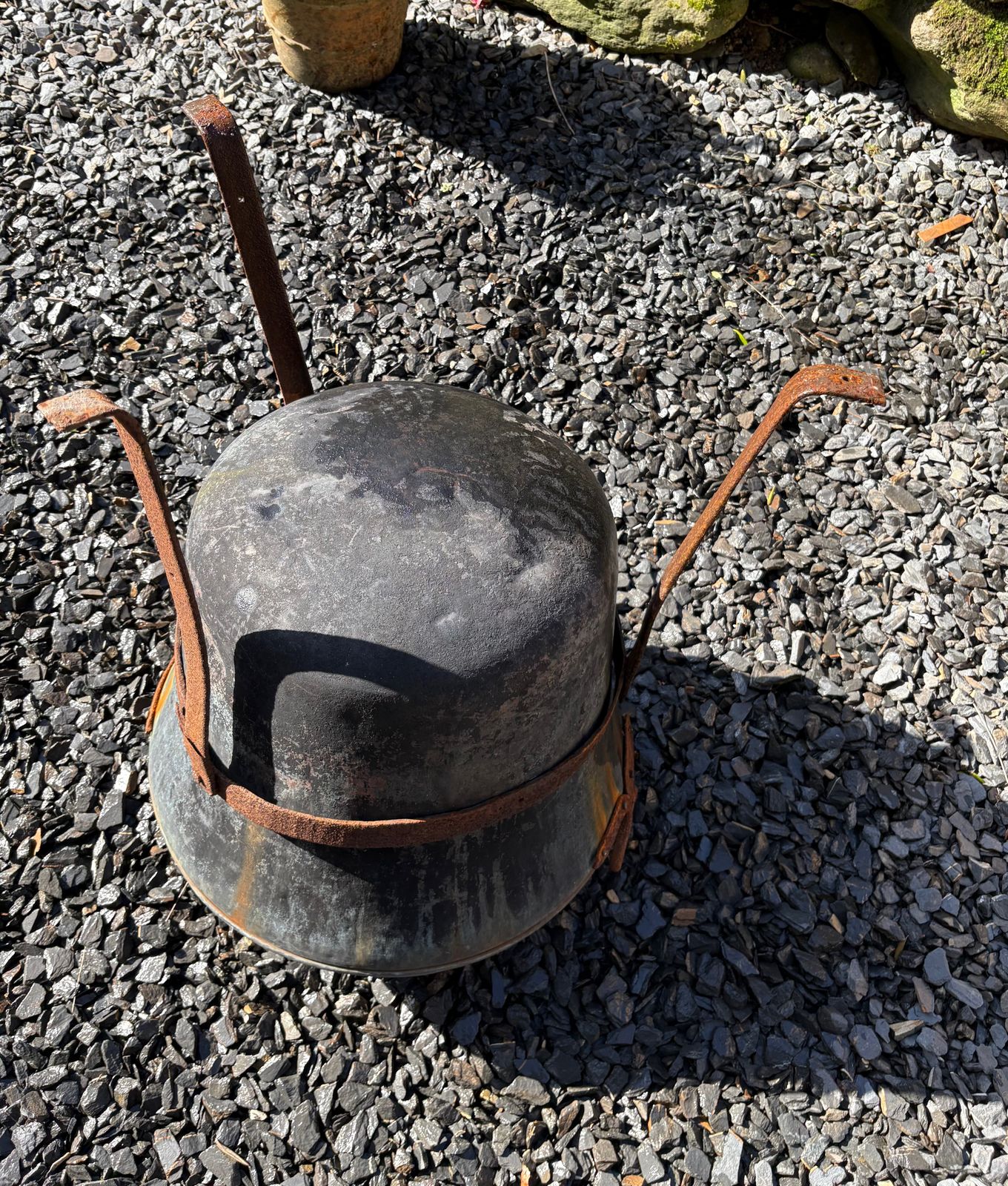 Hungarian Cauldron Cooking Pot With Stand photo furniture