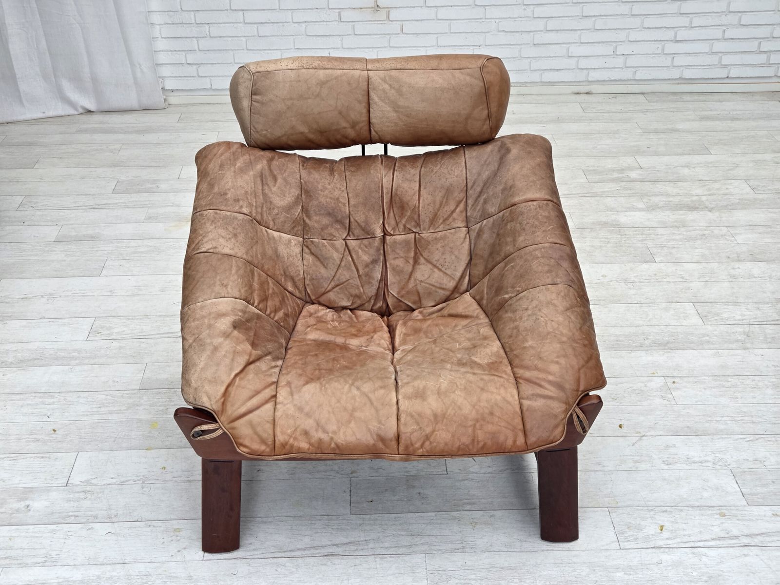 Jaren 1970, Noors Design Van Jan Erik Lindgren, Fauteuil Model "Amazon" photo buy