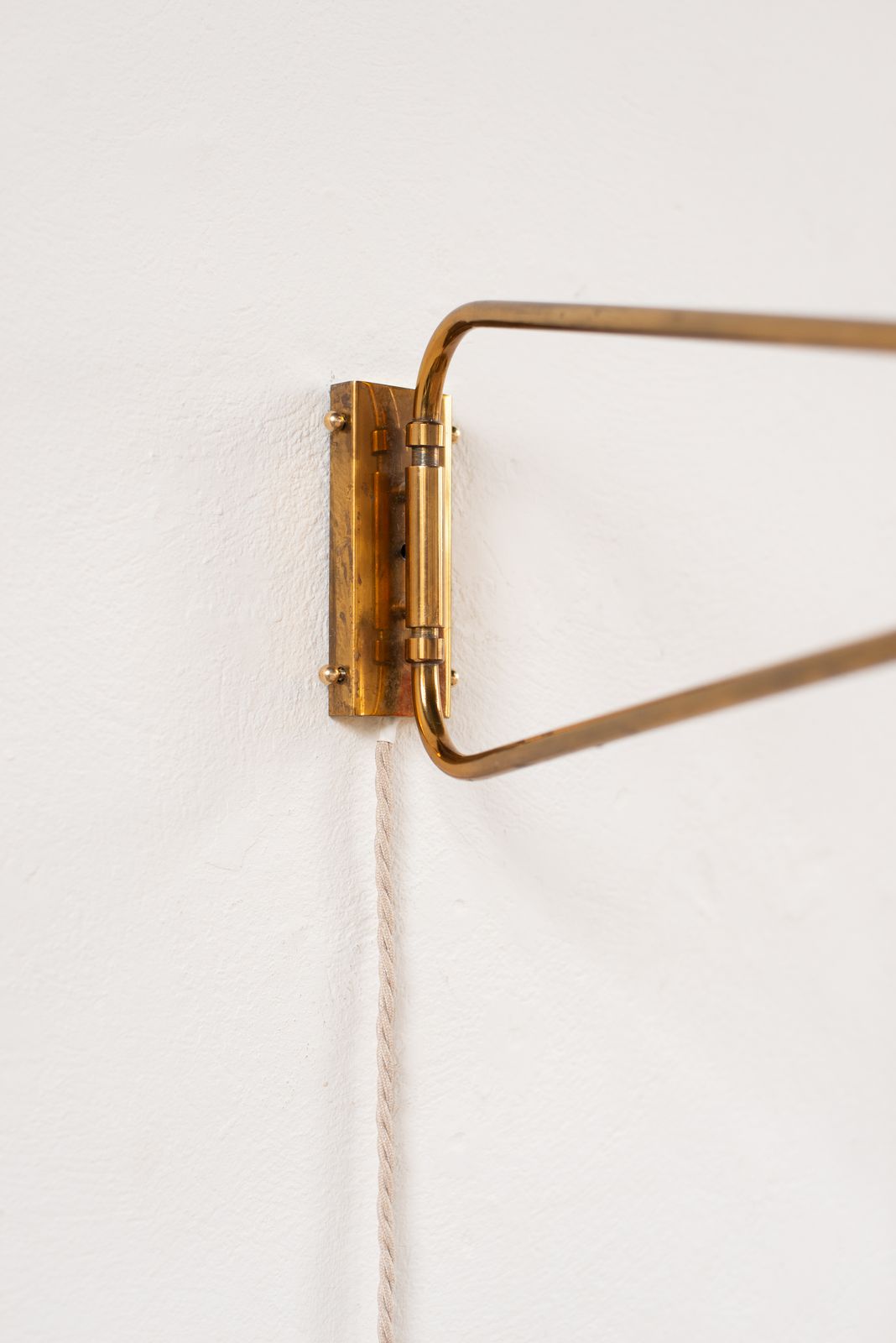 Brass And Metal Wall Light By Maison Lunel, France C1950 photo vinterior