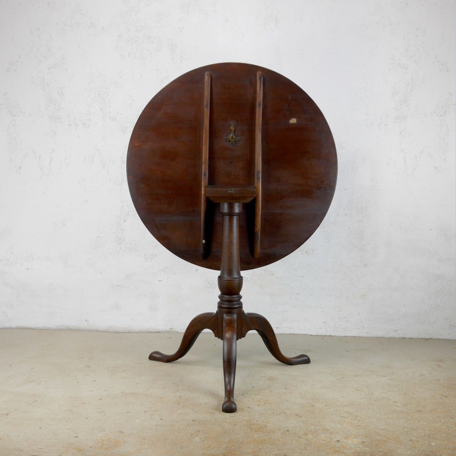 Antique 18th Century Georgian Cuban Mahogany Tripod Tilt Top Table #103062 photo for sale