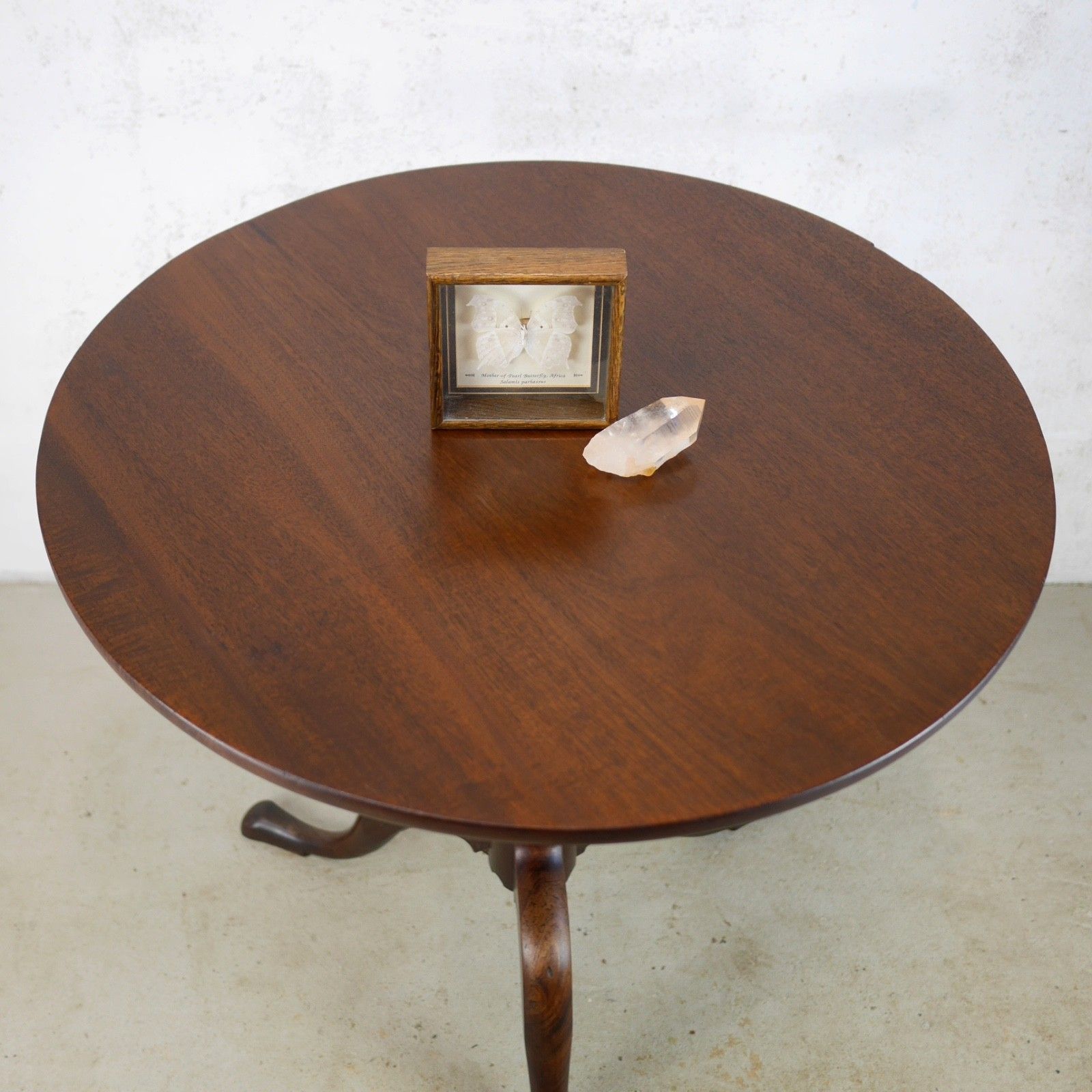 Antique 18th Century Georgian Cuban Mahogany Tripod Tilt Top Table #103062 photo buy