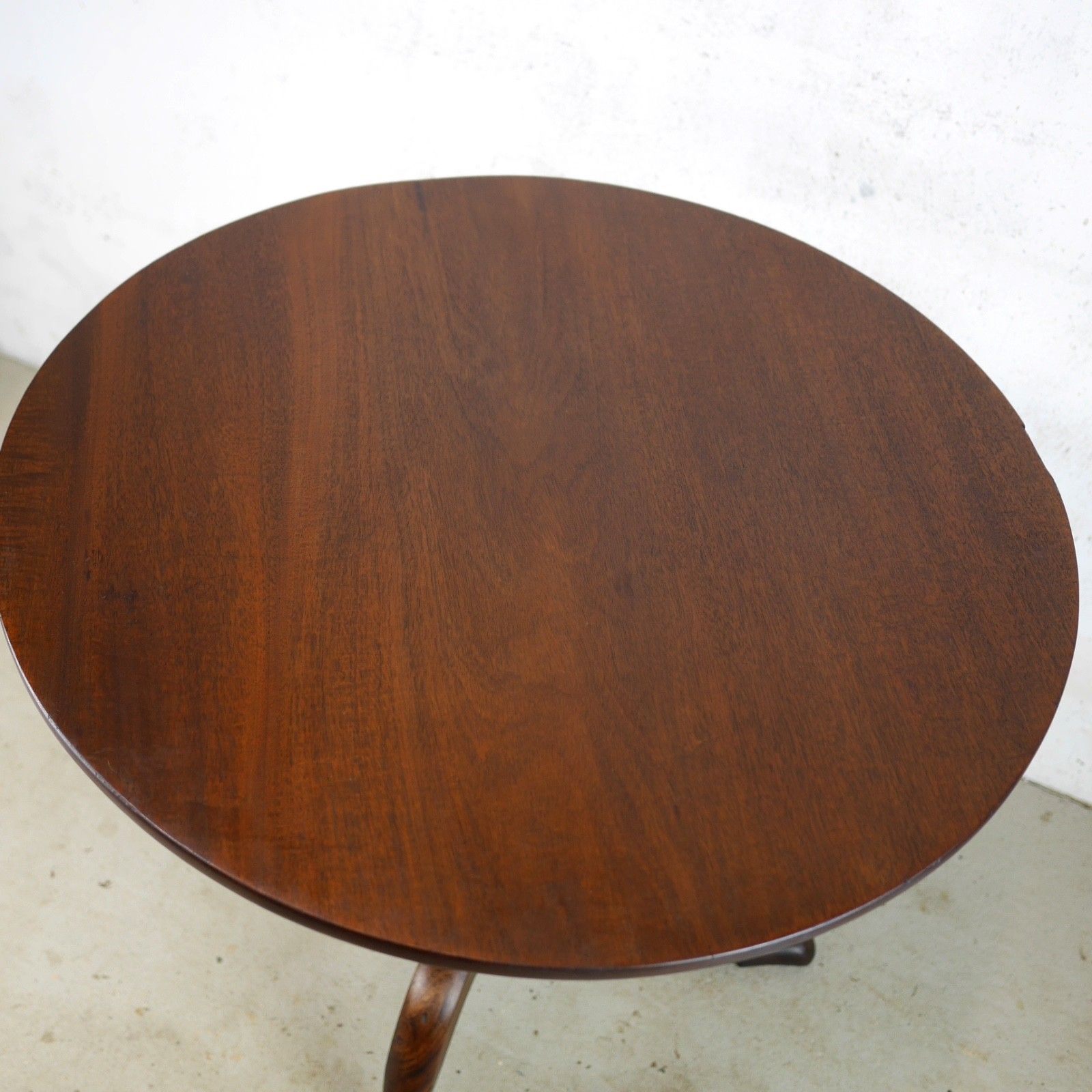 Antique 18th Century Georgian Cuban Mahogany Tripod Tilt Top Table #103062 photo vintage
