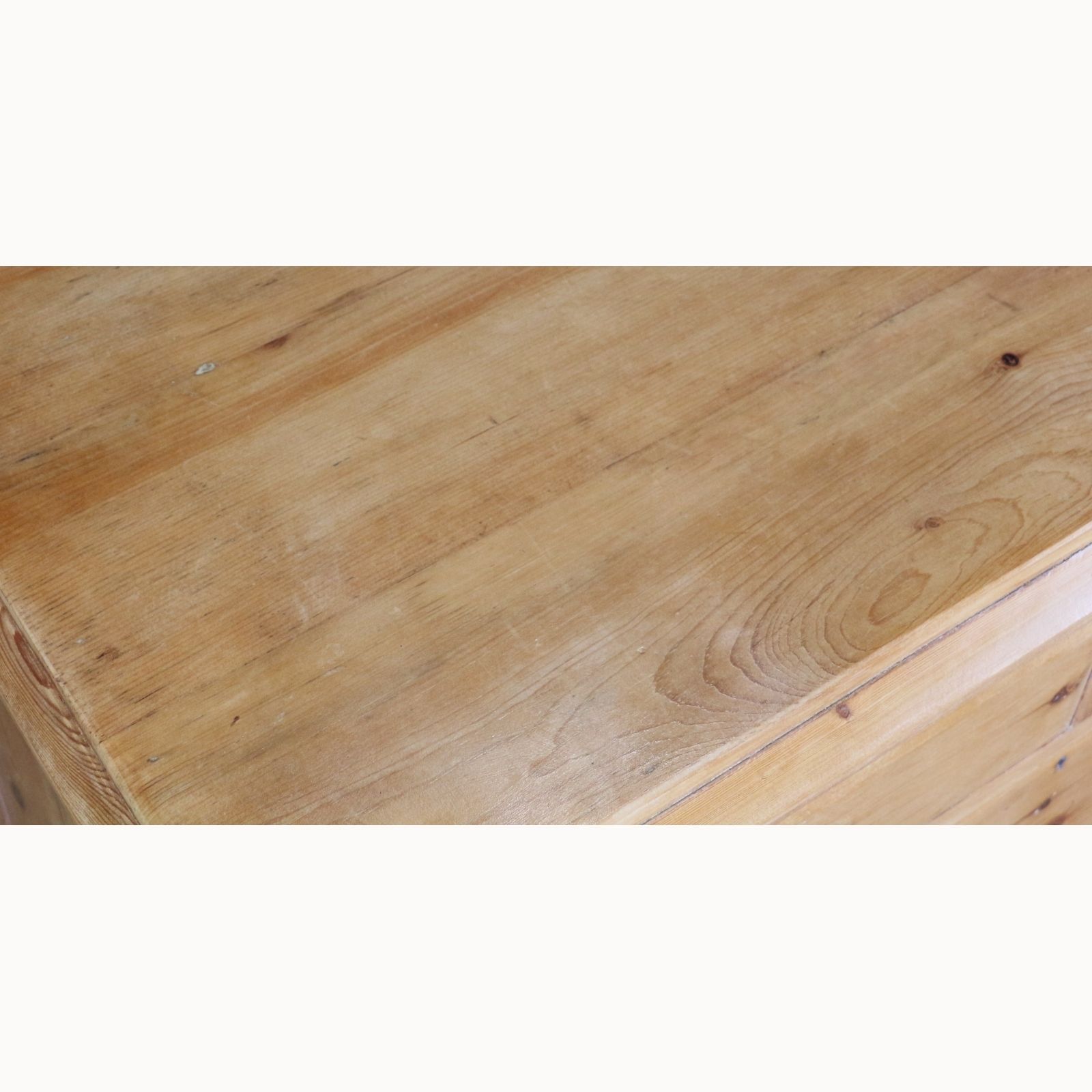 A Victorian Farmhouse Waxed Pine Two Over Two Graduated Chest Of Drawers photo Furniture