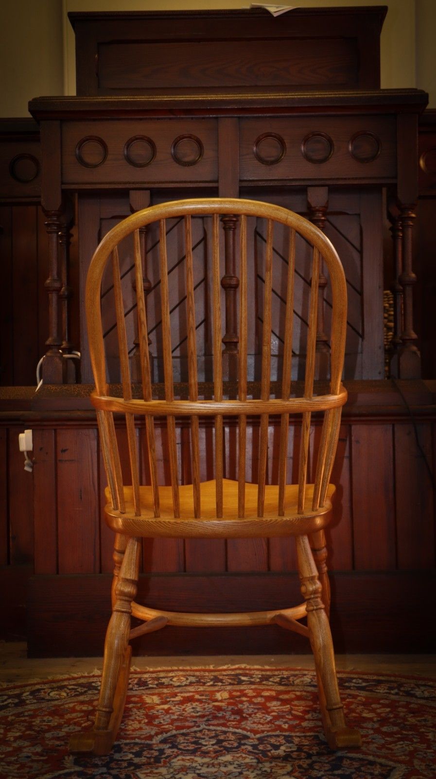 photo for sale Stunning Georgian 18th Century Windsor Style Bow Spindle Back Rocking Chair 🚚