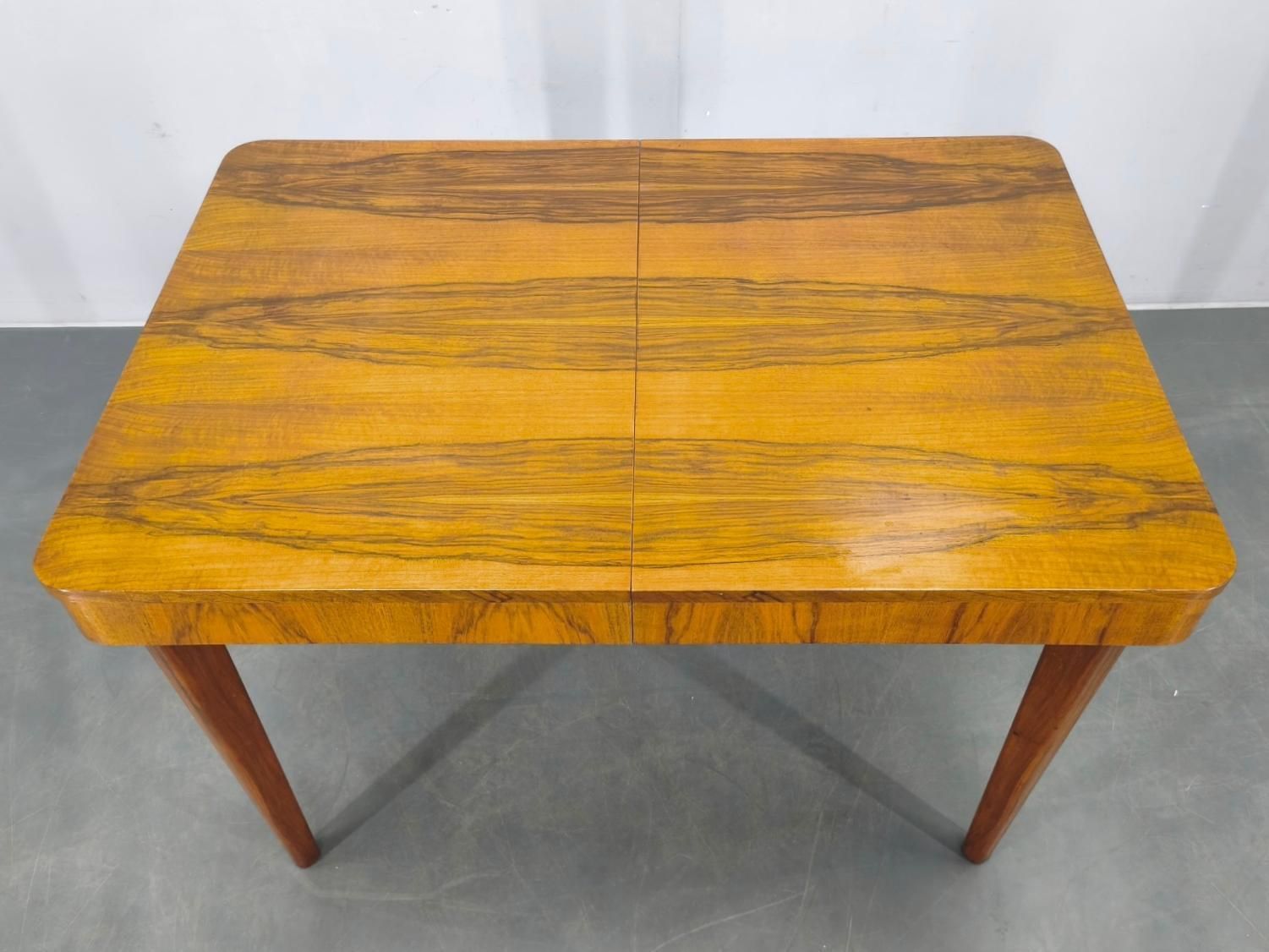 Mid Century Extendable Dining Table By Up Závody, Czechoslovakia 1950s photo for sale