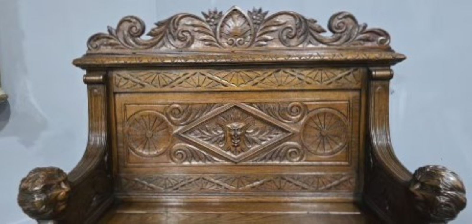 Excellent Green Man Hall Monks Bench photo Furniture