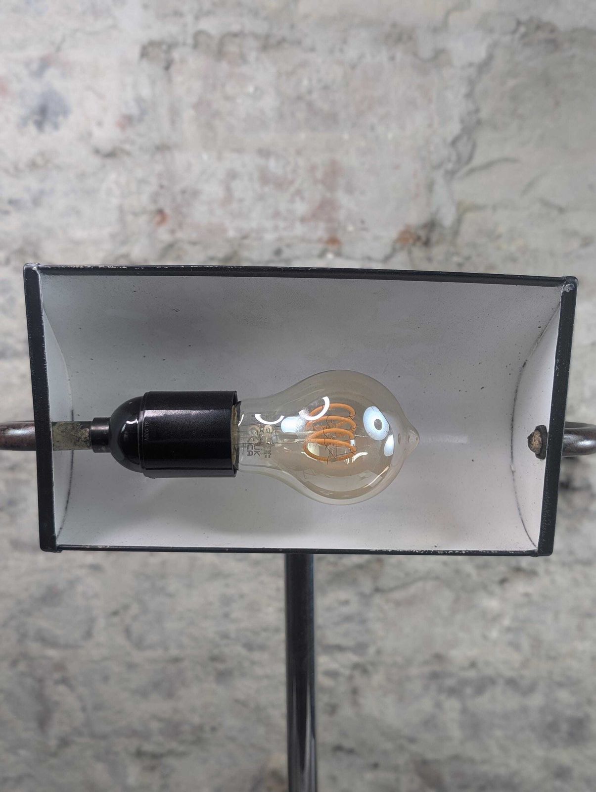 Vintage Banker's Desk Lamp With Bakelite Base, 1930s. photo vintage