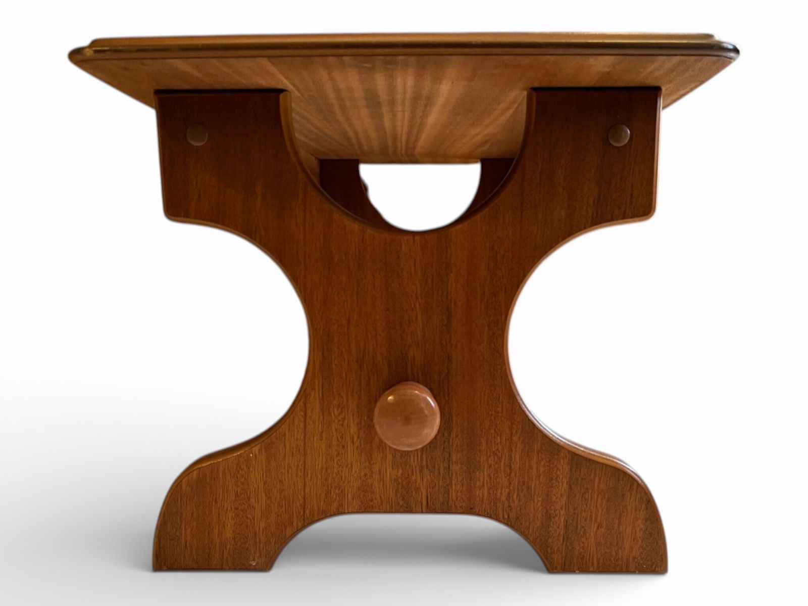 Furniture Late Century Wooden Coffee Table 86cm Length 46cm Width 39cm Height Turned Stretcher photo