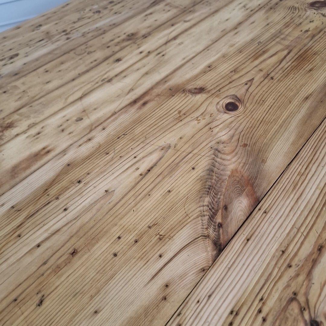 photo for sale Antique Kitchen Prep Table Solid Pine Victorian Rustic Dining Country Farmhouse
