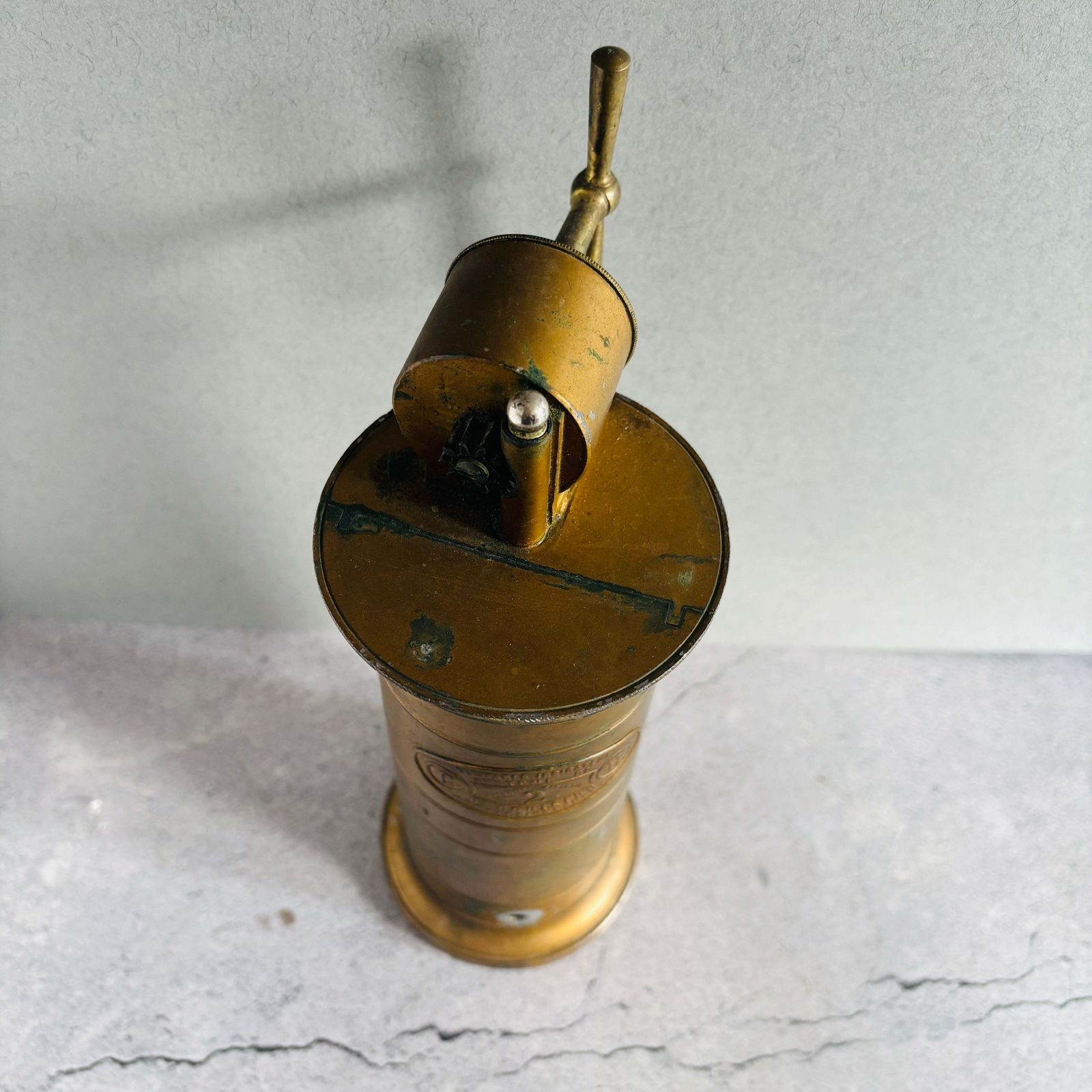 French Antique Brass Colonic Irrigator photo for sale