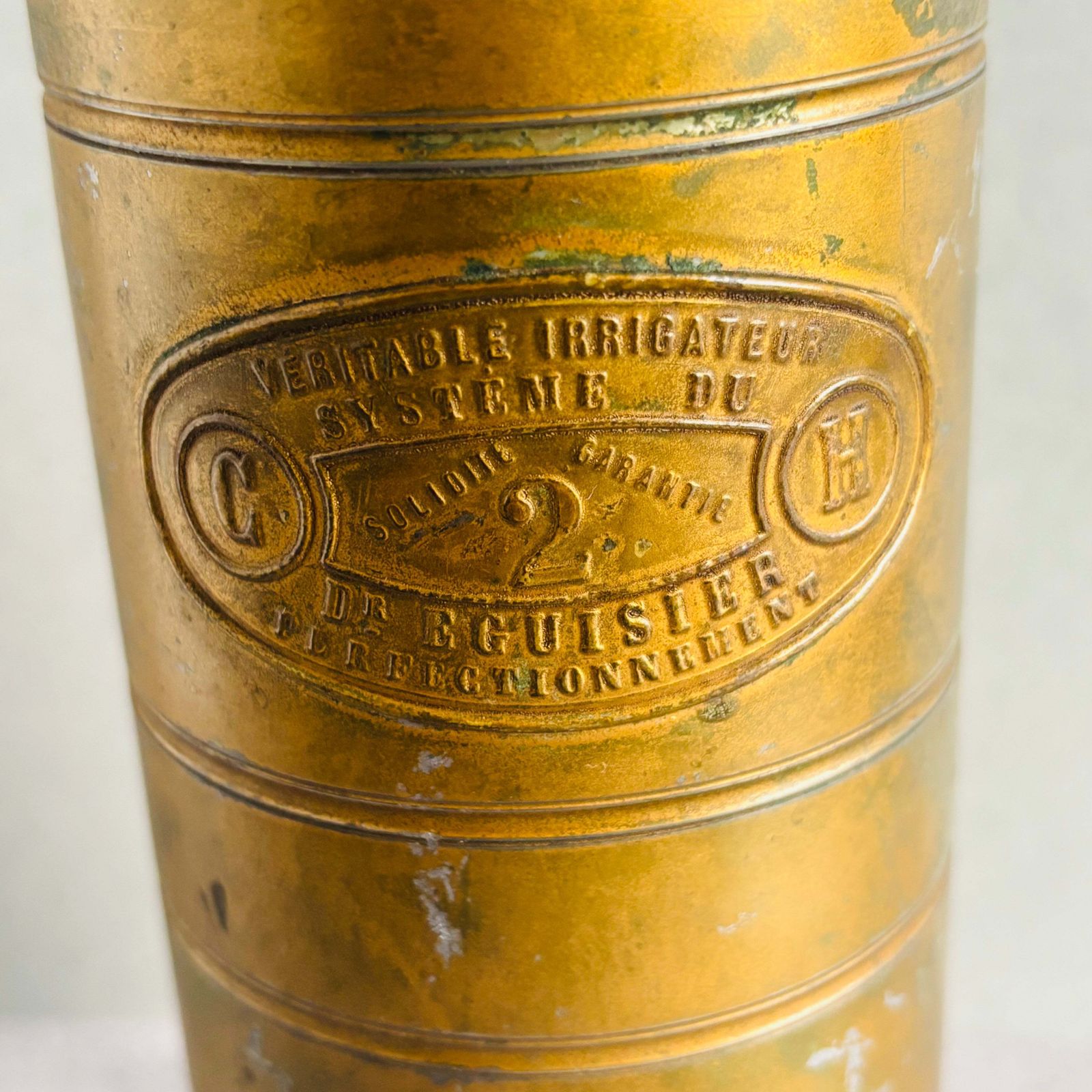 French Antique Brass Colonic Irrigator photo Home Decor